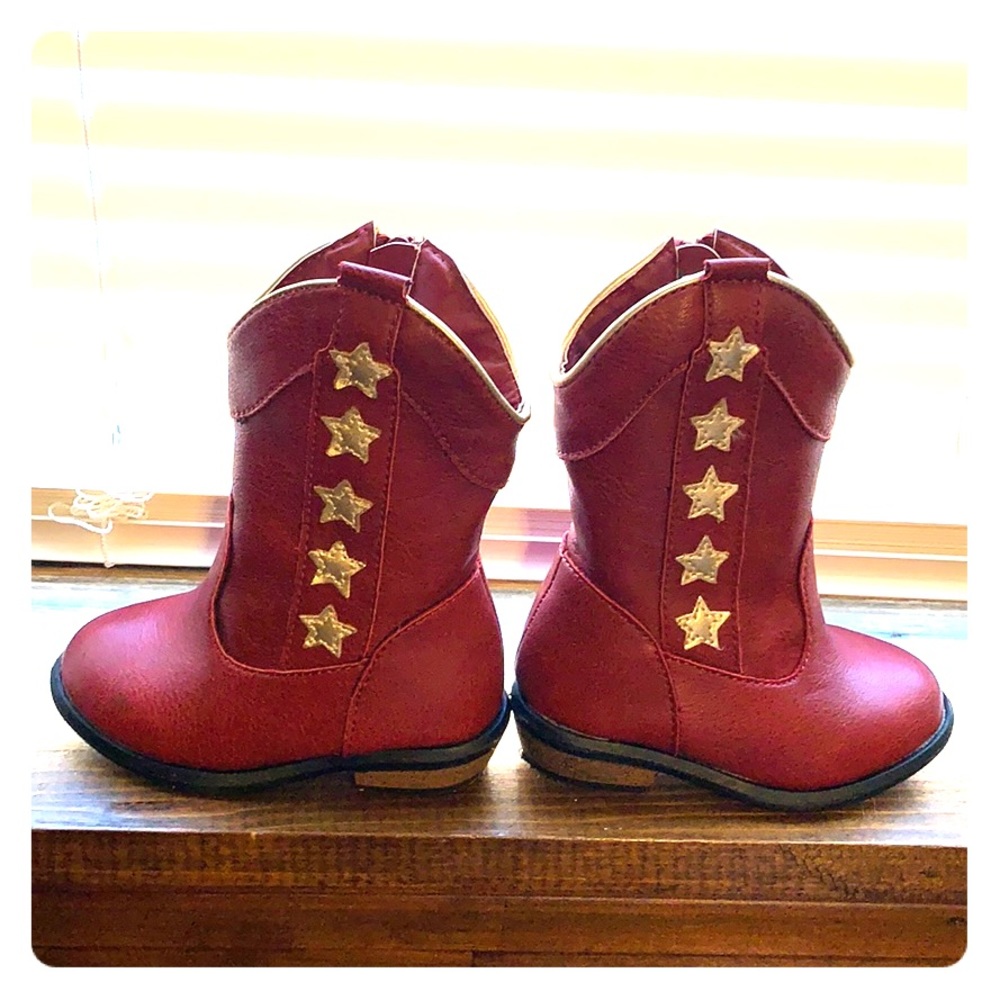 Cat and Jack Cowgirl boots *red*
